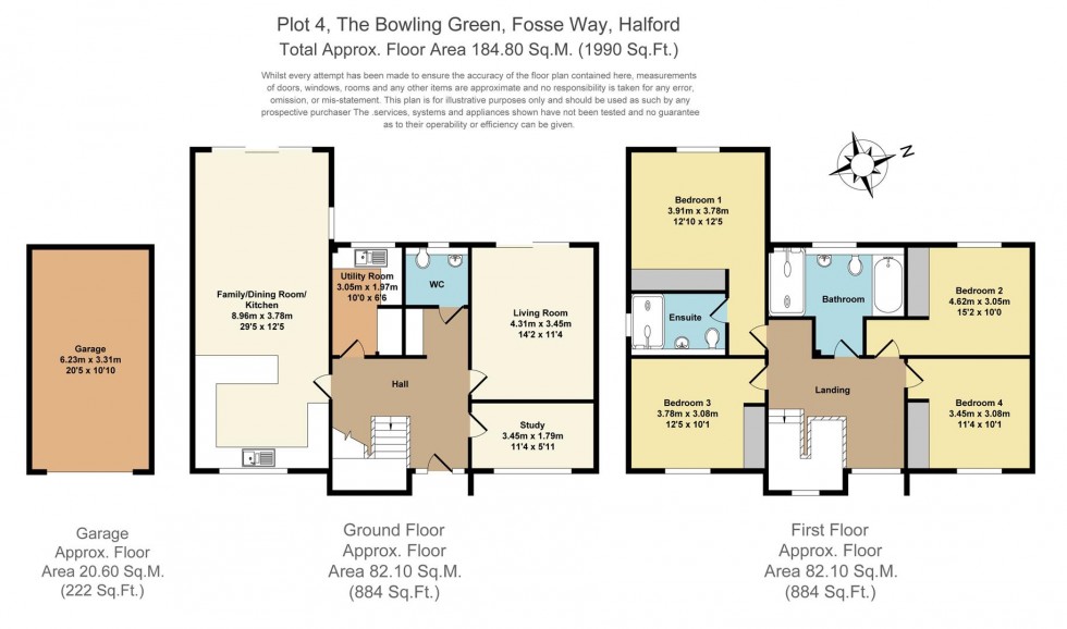 Floorplan for The Bowling Green, Halford