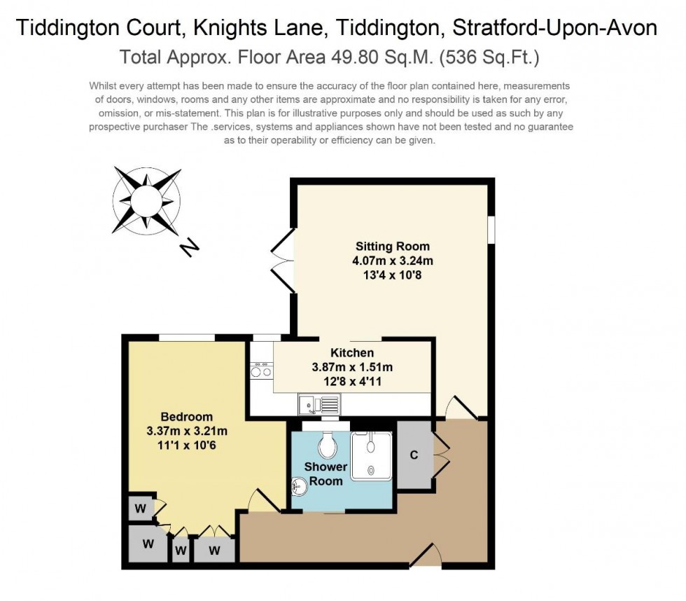 Floorplan for Knights Lane, Tiddington, Stratford-upon-Avon