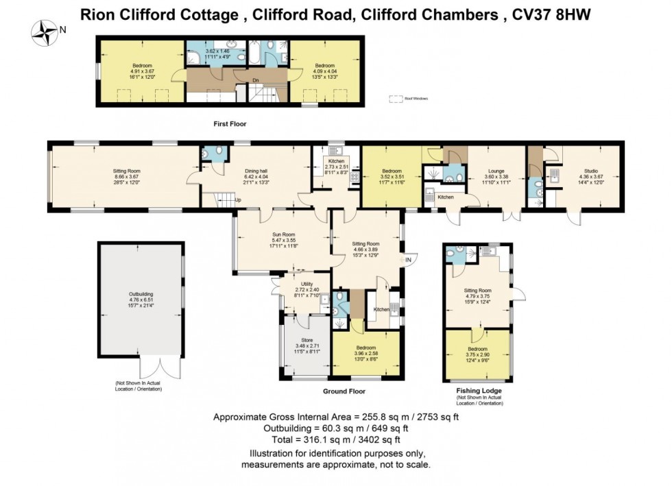 Floorplan for Clifford Road, Clifford Chambers, Stratford-upon-Avon