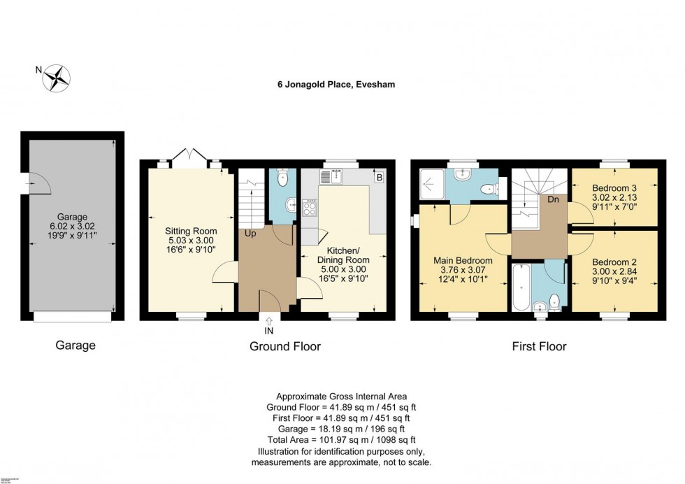 Floorplan for Jonagold Place, Evesham
