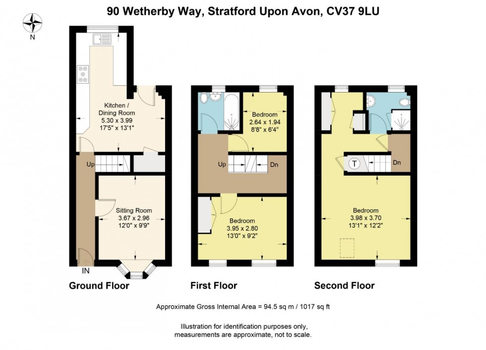 Floorplan for Wetherby Way, Stratford-upon-Avon