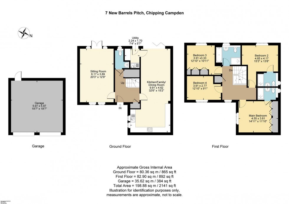 Floorplan for New Barrels Pitch, Chipping Campden