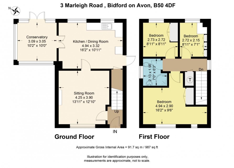 Floorplan for Marleigh Road, Bidford-on-Avon, Alcester