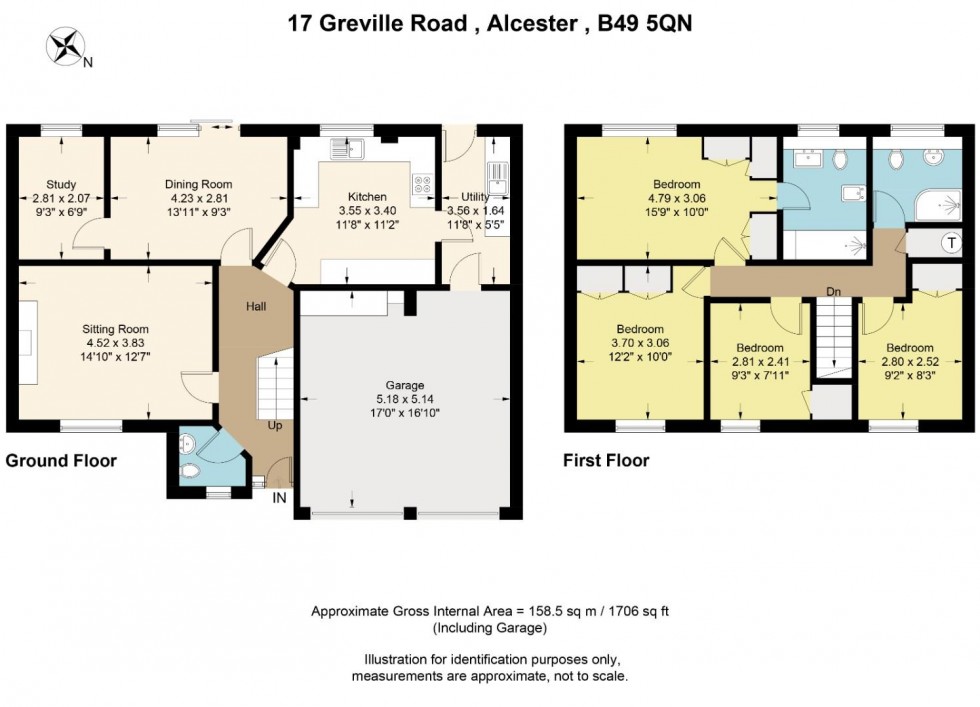 Floorplan for Greville Road, Alcester
