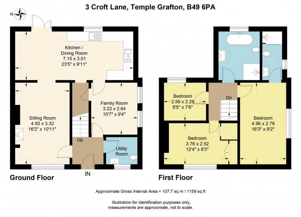 Floorplan for Croft Lane, Temple Grafton, Alcester