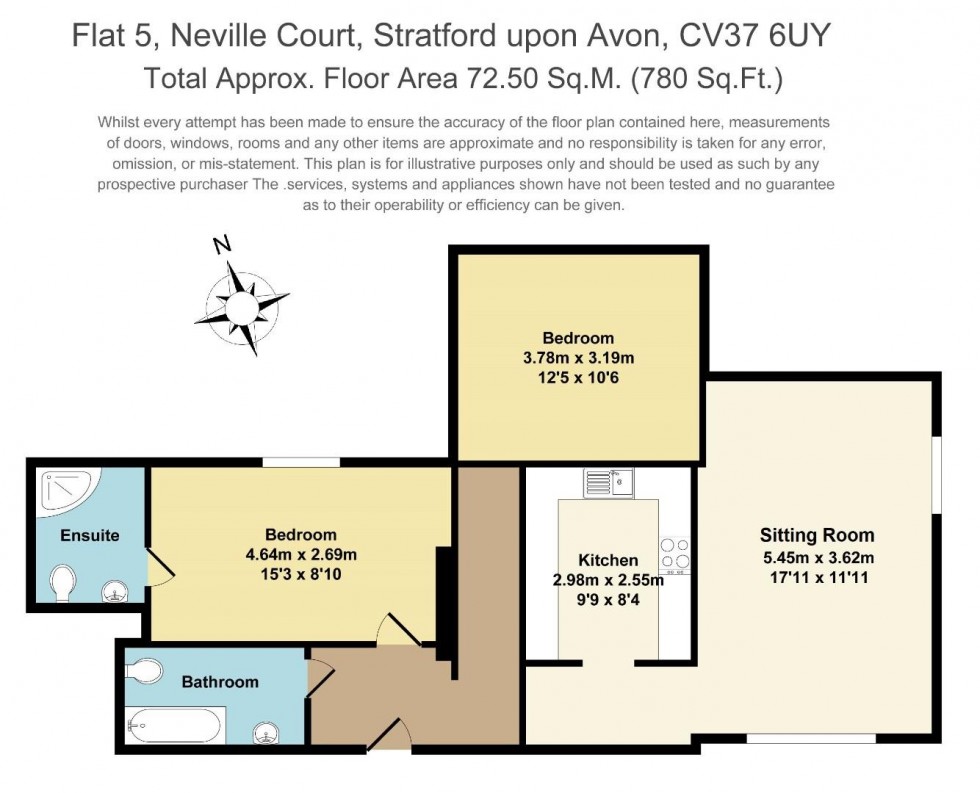Floorplan for Neville Court, Stratford-upon-Avon