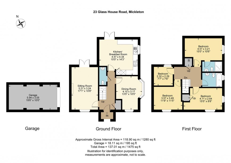 Floorplan for Glass House Road, Mickleton, Chipping Campden