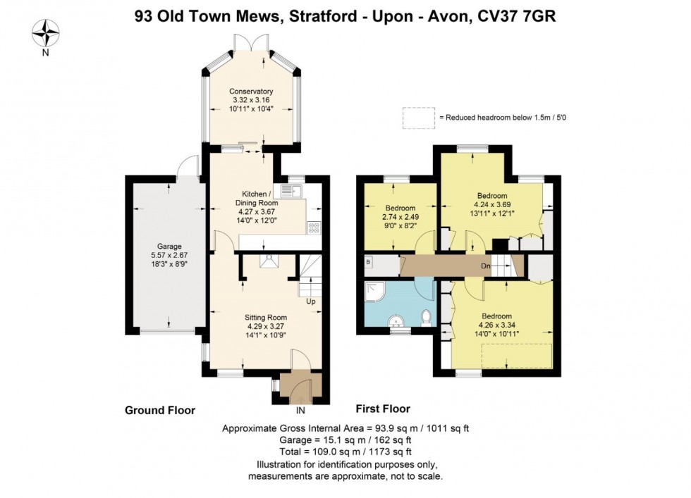 Floorplan for Old Town Mews, Old Town, Stratford-upon-Avon