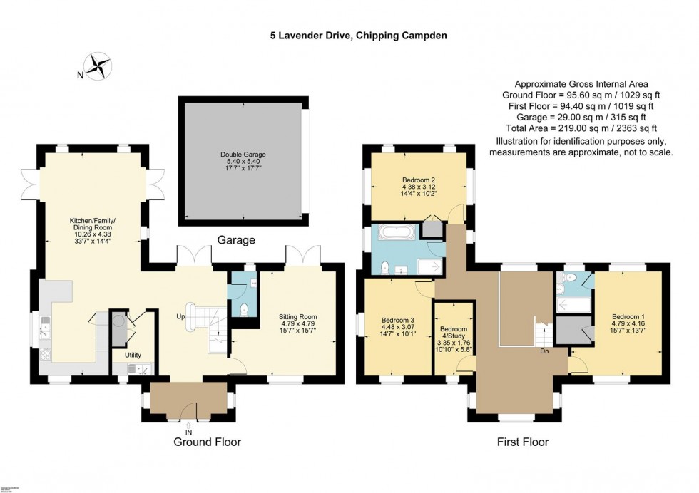 Floorplan for Lavender Drive, Chipping Campden